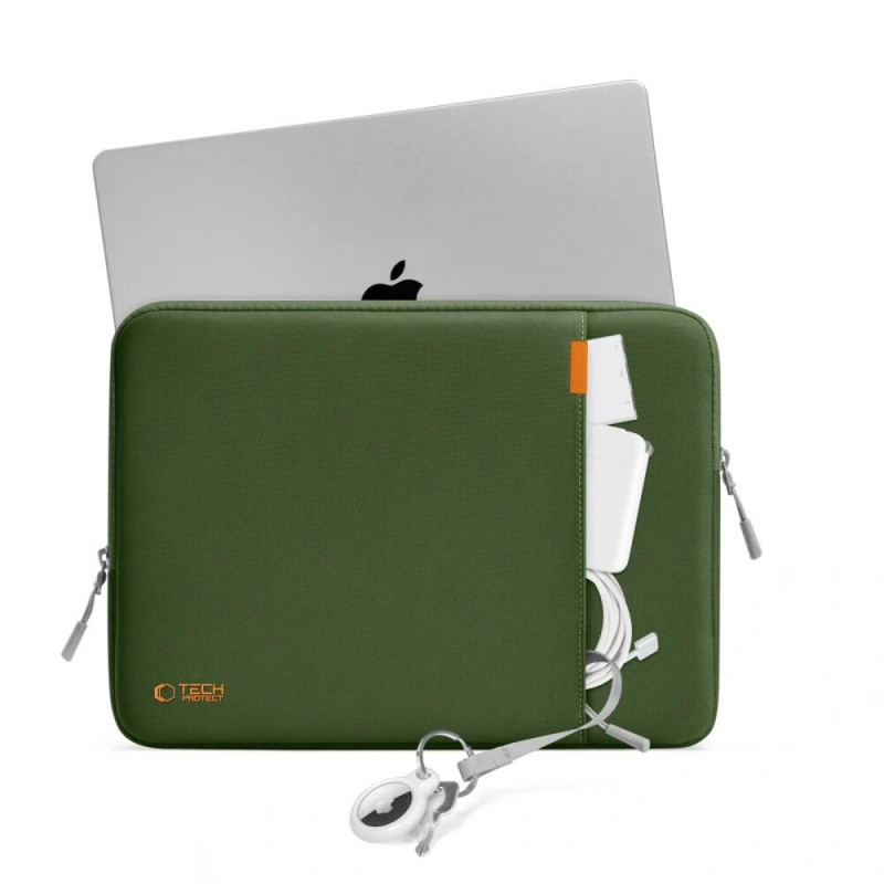 Funda para portátil Tech-Protect Defender 13-14 verde militar