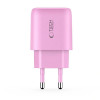 Tech-Protect NCA30 Cargador de red USB-A, USB-C PD 30W / QC3.0 Rosa bebé