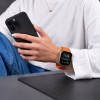 Correa Tech-Protect Silicone Line para Apple Watch 8 / 9 / 10 / 11 / 12 / SE / Ultra 44/45/46/49 mm, naranja