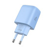 Cargador de red Tech-Protect NCA20 USB-A, USB-C PD 20W / QC3.0 azul bebé