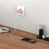 Cargador de pared Tech-Protect NCA20 USB-A / USB-C PD 20W / QC3.0, rosa bebé
