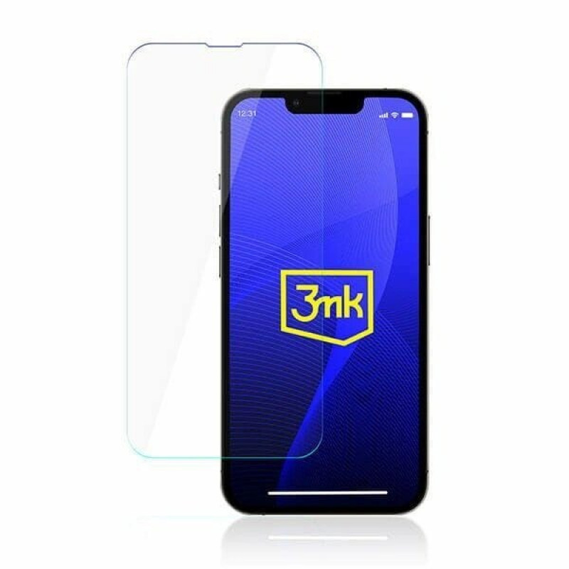 Protector de pantalla de vidrio híbrido 3MK FlexibleGlass Apple iPhone 16e / 14 / 13 / 13 Pro
