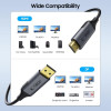 Cable Tech-Protect UltraBoost DisplayPort / HDMI 2.0, 4K 60 Hz, 200 cm, negro