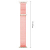 Correa Tech-Protect NylonLoop para Apple Watch 8 / 9 / 10 / 11 / 12 / SE (40 / 41 / 42 mm), rosa palo