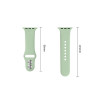 Correa de silicona Tech-Protect para Apple Watch 8 / 9 / 10 / 11 / 12 / SE (40 / 41 / 42 mm), pistacho