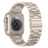 Correa de acero inoxidable Tech-Protect Stainless para Apple Watch 8 / 9 / 10 / 11 / 12 / SE / Ultra (44 / 45 / 46 / 49 mm), Starlight