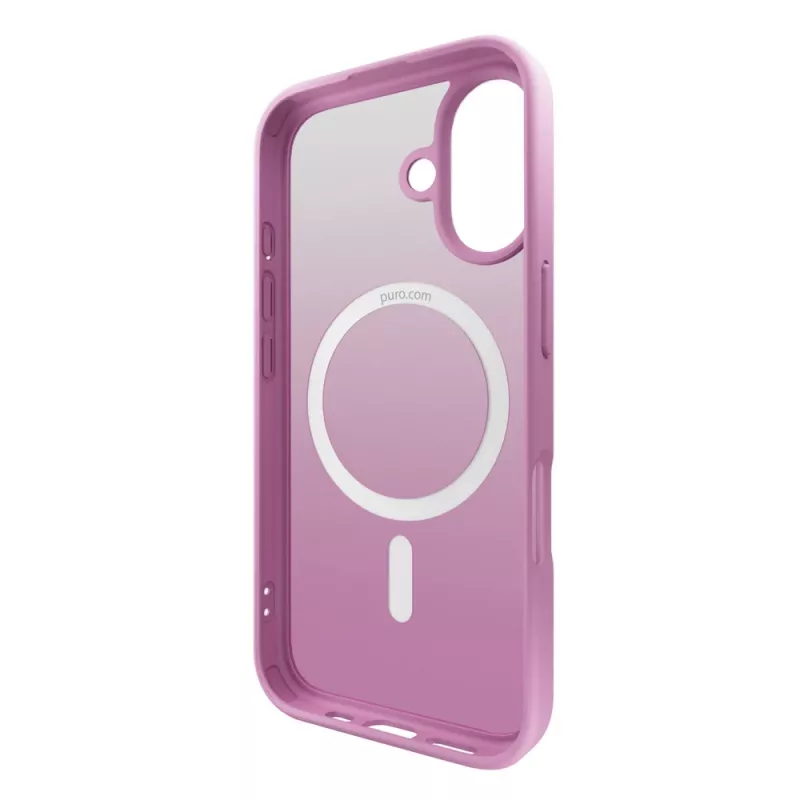 Funda de silicona MagSafe Gradient Puro para iPhone 16, rosa