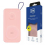 Batería externa 3MK PastelUp 10000 mAh 22.5W, MagSafe, Qi, USB-A, USB-C, Lightning, rosa