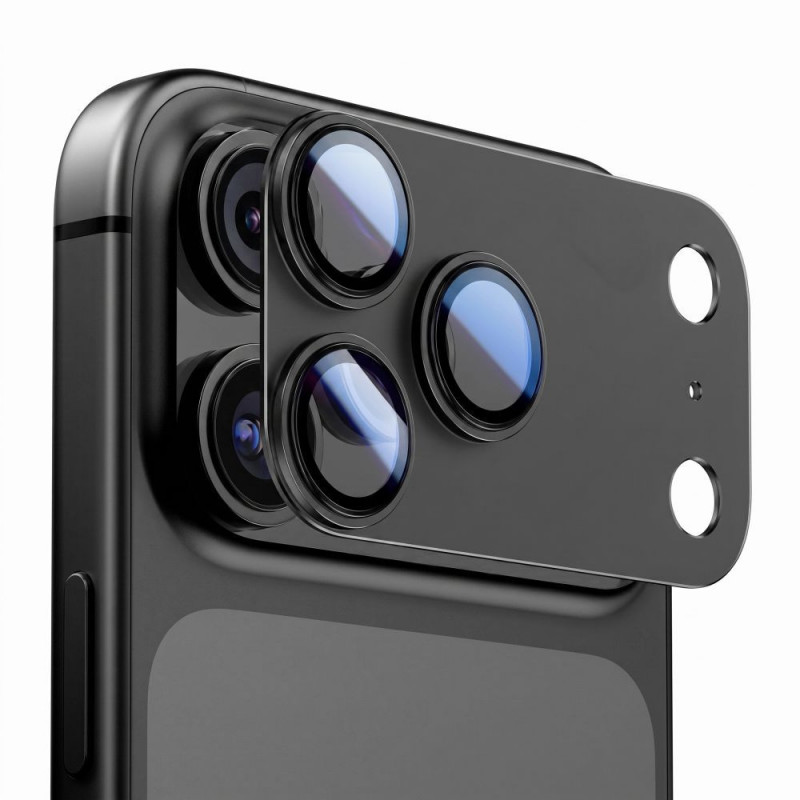 Funda de cámara Tech-Protect Camfull Fit+ para Apple iPhone 18 Pro Max, negra