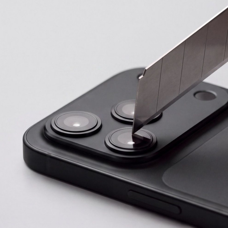 Funda de cámara Tech-Protect Camalloy Fit+ para Apple iPhone 18 Pro, negra