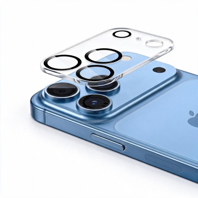 Funda protectora de cámara Tech-Protect Cam Fit+ para Apple iPhone 18 Pro, transparente