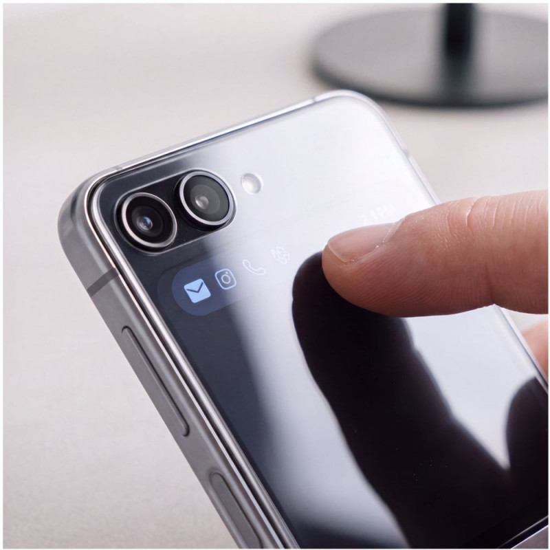 Tech-Protect Easy Set Foil & Glass Fit+ 4in1 Protección de pantalla para Samsung Galaxy Z Flip 7 / 8, transparente (2+2 uds.)