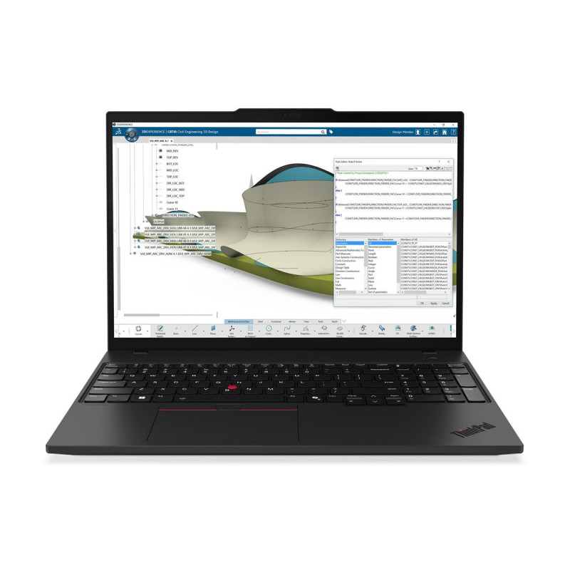 Lenovo ThinkPad P16s Gen 4 21QV007FGE Portátil 16" , Intel Core Ultra 7 255H, 24 GB RAM, 512 GB SSD, Windows 11 Pro (DE)
