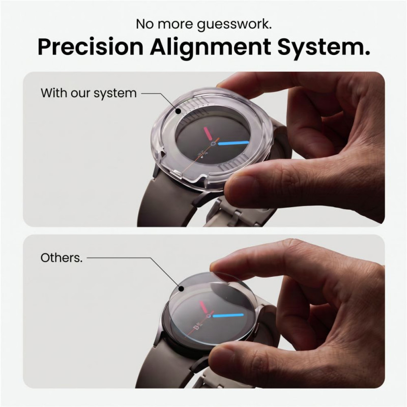 Tech-Protect Easy Set+ Vidrio templado para Samsung Galaxy Watch Ultra 2 2026 47 mm, transparente (2 uds.)