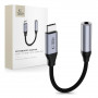 Adaptador DAC Tech-Protect Ultraboost USB-C a mini jack de 3,5 mm, gris hierro
