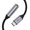 Adaptador DAC Tech-Protect Ultraboost USB-C a mini jack de 3,5 mm, gris hierro
