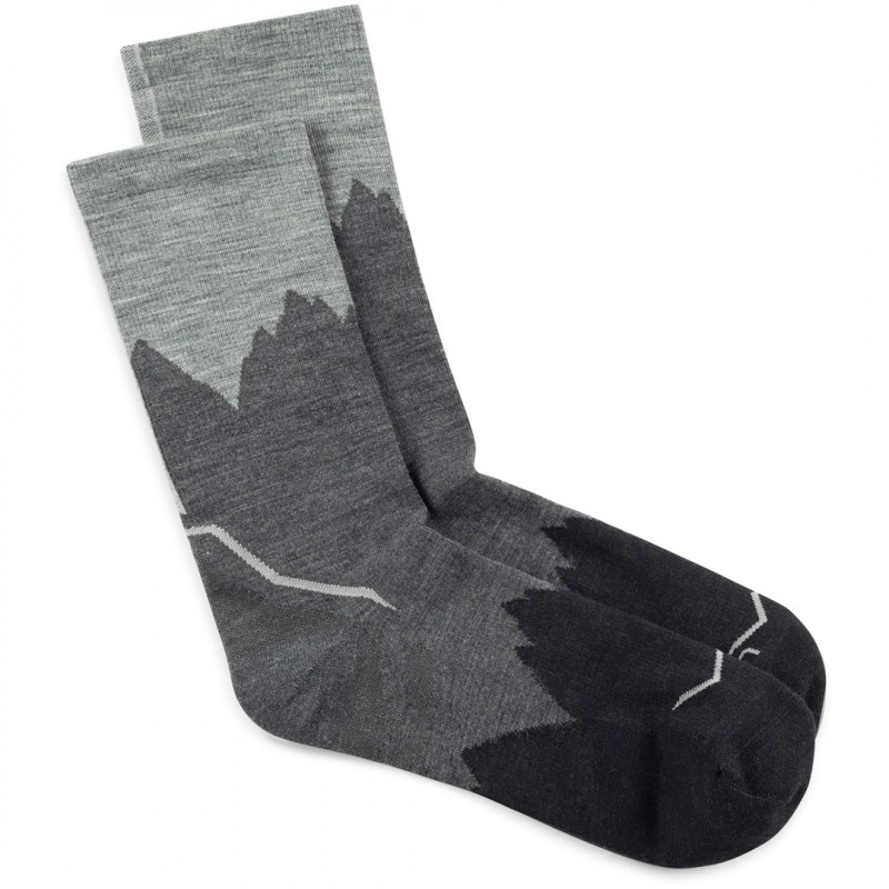 Calcetín Buff Merino Lightweight Crew LWC3, Negro, L