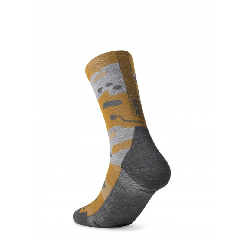 Calcetín Buff Merino Lightweight Crew LWC2, Umber Khaki, L