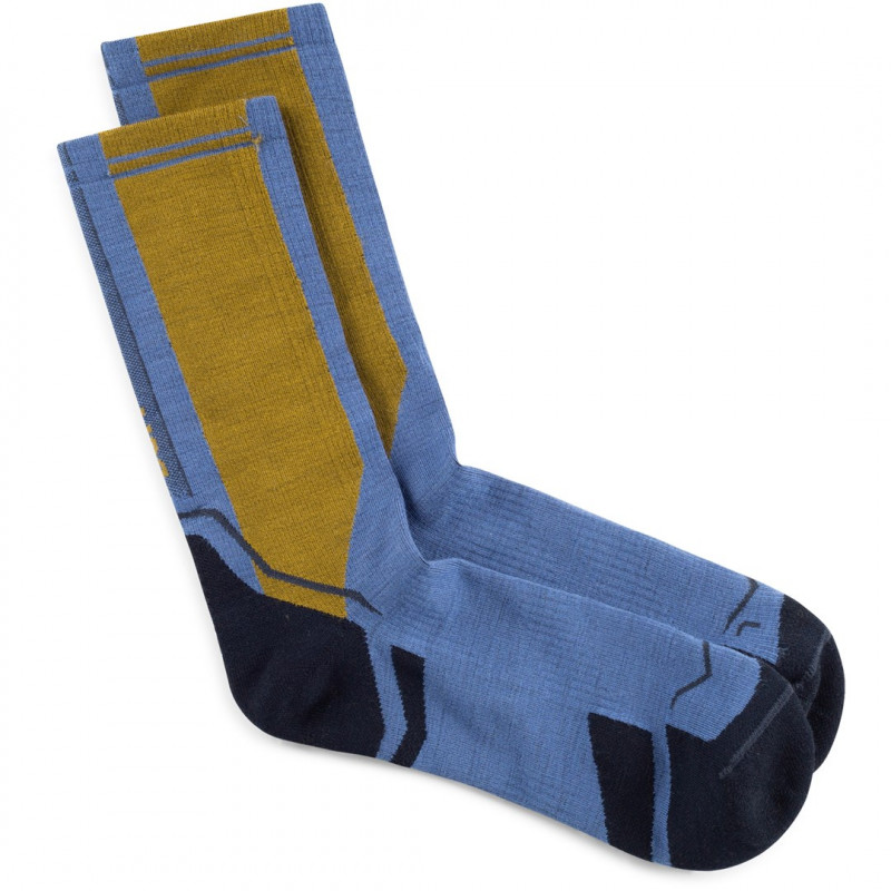 Calcetín Buff Merino Lightweight Crew LWC4, azul, L