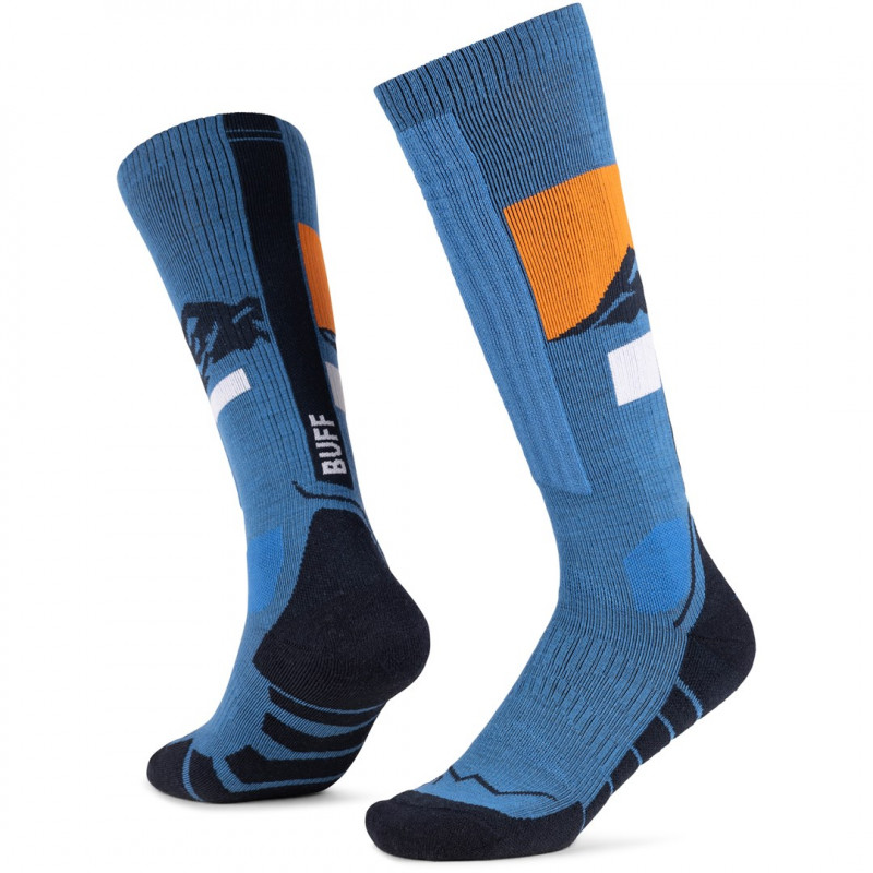 Calcetines Buff Merino HW Over The Calf HWO1, azul real, L