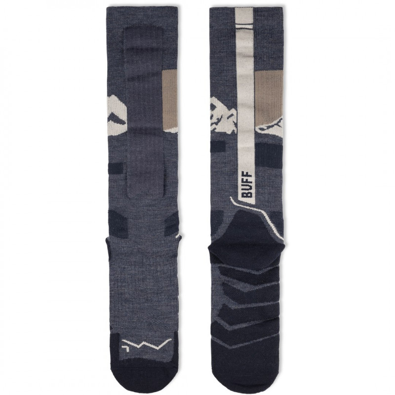 Calcetines Buff Merino HW Over The Calf HWO1, azul noche, L