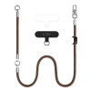 Conjunto de correa cruzada y muñequera Tech-Protect C10S Rope, marrón nogal/titanio