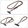 Conjunto de correa cruzada y muñequera Tech-Protect C10S Rope, marrón nogal/titanio