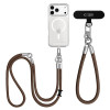 Conjunto de correa cruzada y muñequera Tech-Protect C10S Rope, marrón nogal/titanio