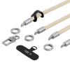 Conjunto de correa cruzada y muñequera Tech-Protect C10S Rope, beige desierto/titanio