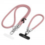 Conjunto de correa cruzada y muñequera de cuerda Tech-Protect C10S, Dusty Rose/Titanium