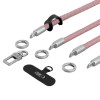 Conjunto de correa cruzada y muñequera de cuerda Tech-Protect C10S, Dusty Rose/Titanium