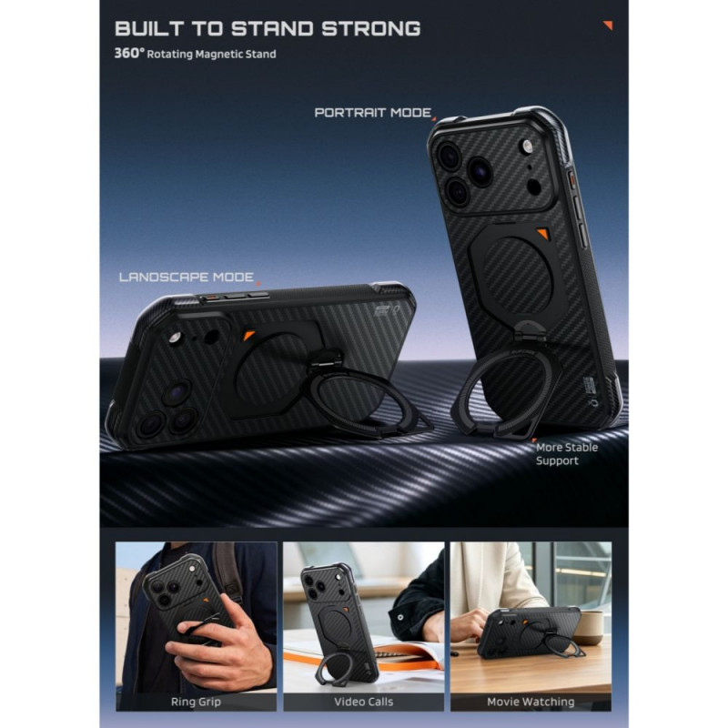 Funda Supcase UB Aero MagSafe Aramid para Apple iPhone 17 Pro Max / 18 Pro Max, negra