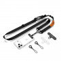 Correa cruzada para teléfono Tech-Protect C9S Rope, negra/naranja