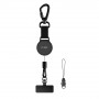 Soporte antirrobo para teléfono Tech-Protect UrbanLoop con cable de acero retráctil, negro
