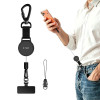 Soporte antirrobo para teléfono Tech-Protect UrbanLoop con cable de acero retráctil, negro
