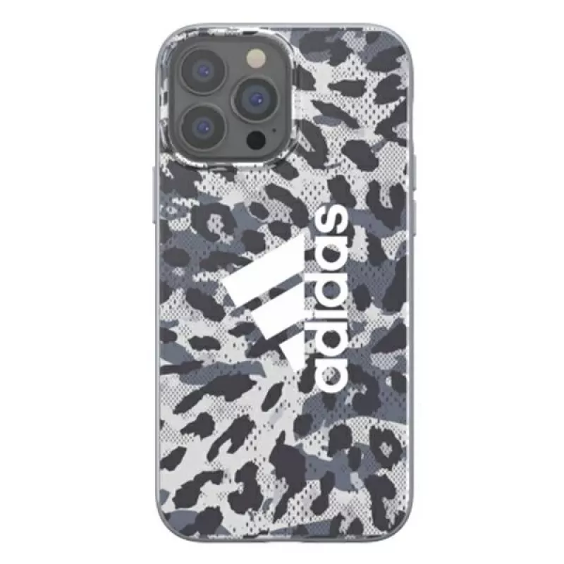 Funda Adidas OR SnapCase Leopard para Apple iPhone 13 Pro Max, gris