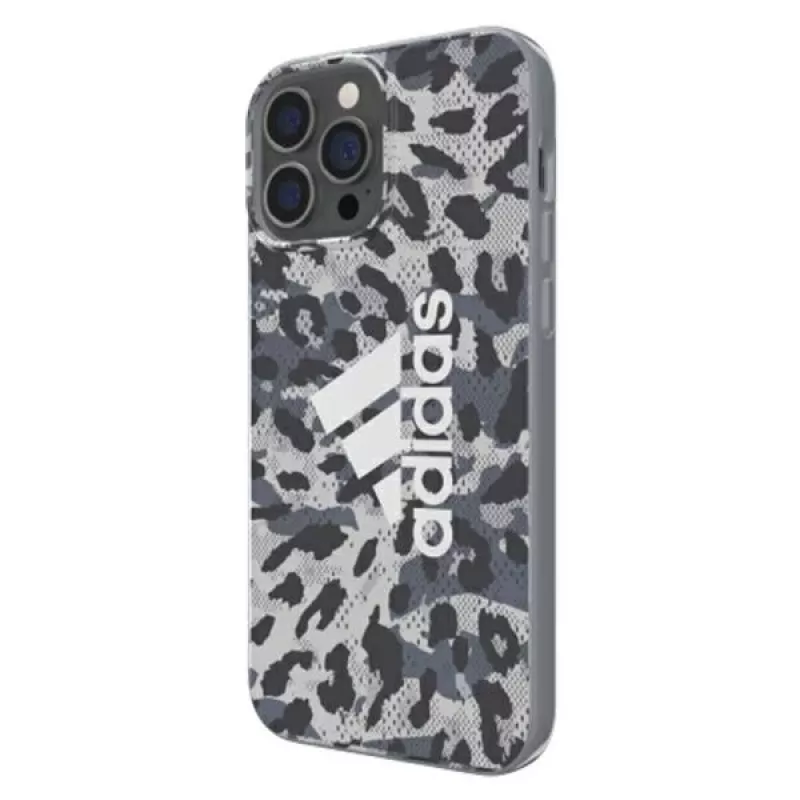 Funda Adidas OR SnapCase Leopard para Apple iPhone 13 Pro Max, gris