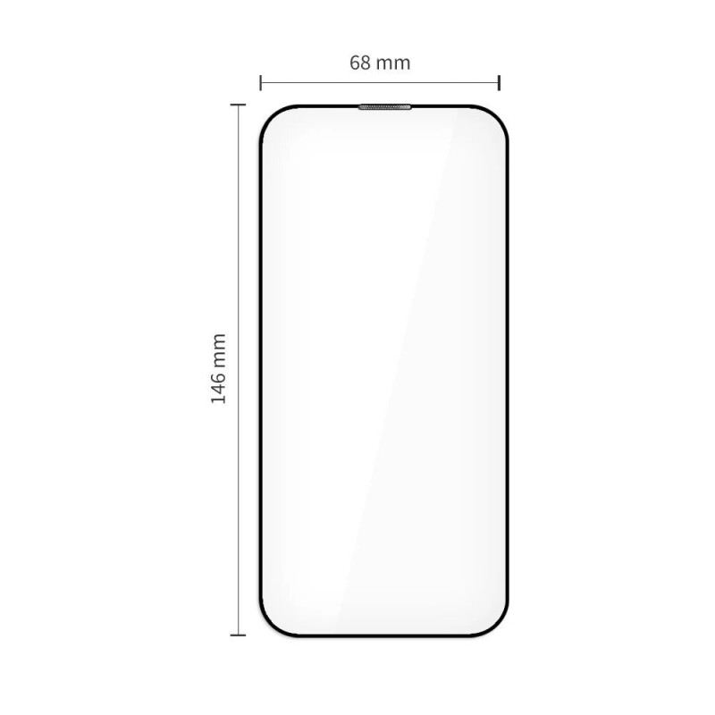 Protector de pantalla de cristal templado Tech-Protect Quick Set+ THP4498 para Apple iPhone 17, negro (2 uds.)