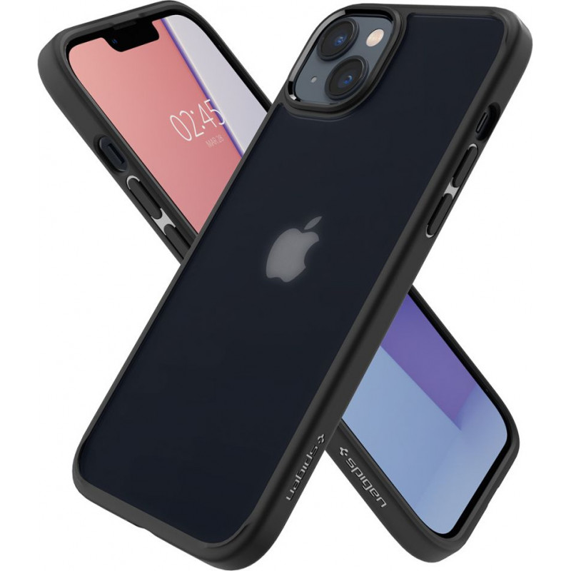 Funda Spigen Ultra Hybrid para Apple iPhone 14 Plus / 15 Plus, negro escarchado