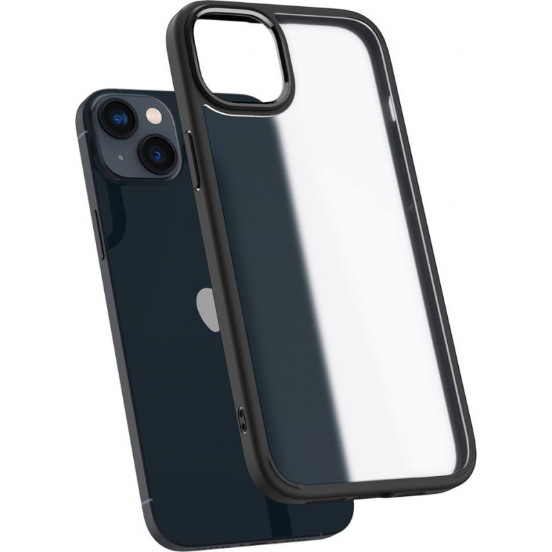 Funda Spigen Ultra Hybrid para Apple iPhone 14 Plus / 15 Plus, negro escarchado