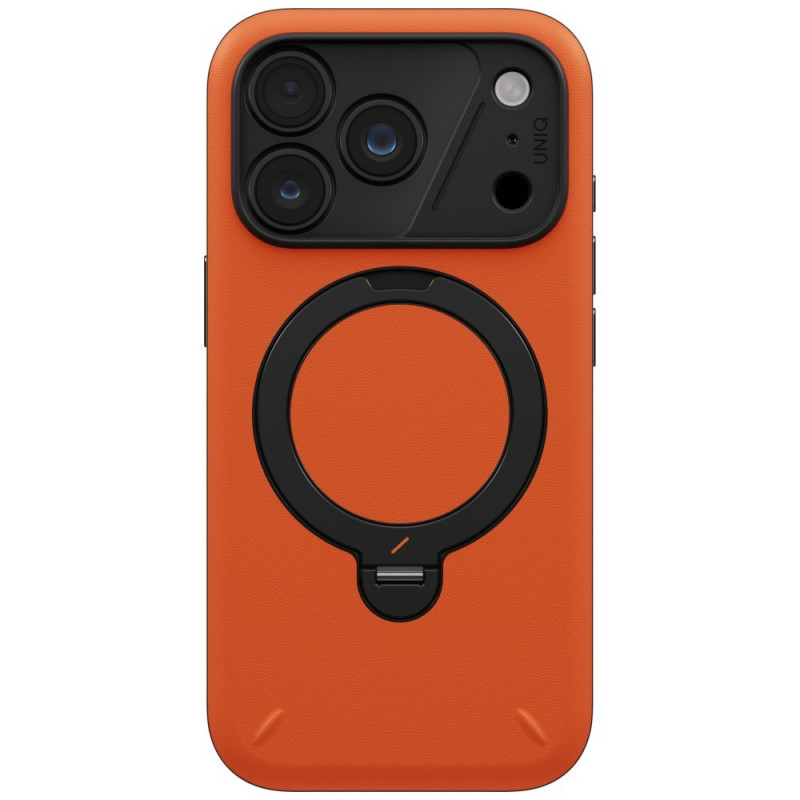 Funda UNIQ Elix para Apple iPhone 18 Pro / 17 Pro, soporte giratorio 360, naranja