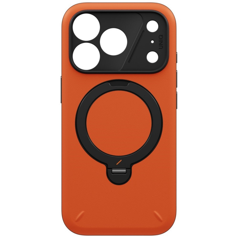 Funda UNIQ Elix para Apple iPhone 18 Pro / 17 Pro, soporte giratorio 360, naranja