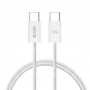 Cable Tech-Protect Ultraboost Classic USB-C / USB-C PD, 60W, 3A, 100 cm, blanco