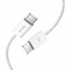 Cable Tech-Protect Ultraboost Classic USB-C / USB-C PD, 60W, 3A, 100 cm, blanco