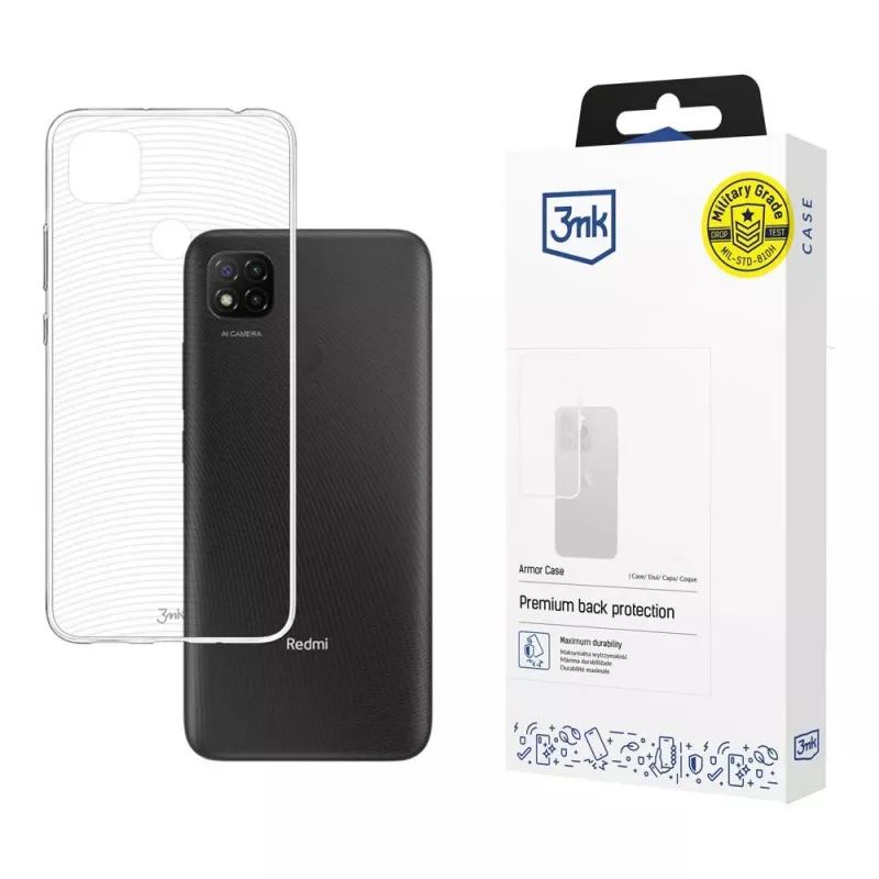 Funda para teléfono 3mk Armor Case Xiaomi Redmi 9C, transparente