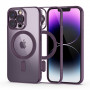 Funda MagSafe Tech-Protect MagShine para Apple iPhone 14 Pro, morada