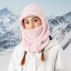 Balaclava de esquí Qunature Arctic Velvet, talla M, rosa