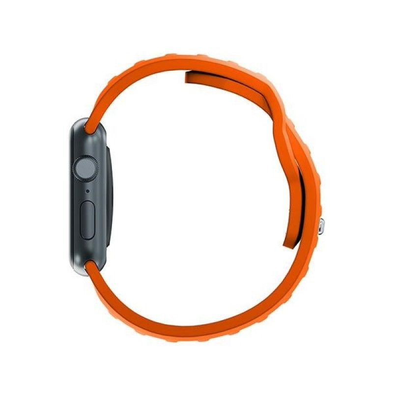 Correa de reloj de silicona 3mk para Apple Watch 38/40/41 mm, naranja