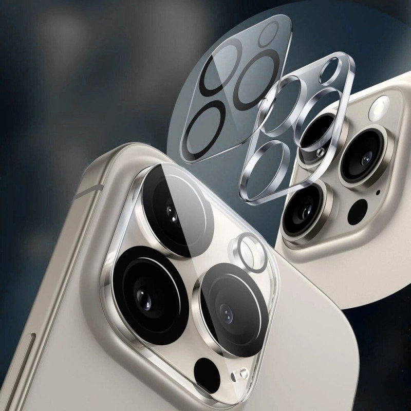 Tech-Protect Cam Fit+ Vidrio templado para lente de cámara para Apple iPhone 17 Pro, transparente