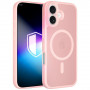 Funda magnética 3MK Misty MagCase para Apple iPhone 16, rosa